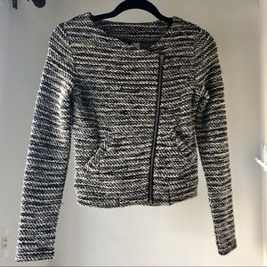 H&M Divided Moto style sweater blazer size XS